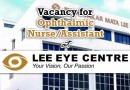 Ophthalmic Nurse/Assistant at Lee Eye Centre Sdn Bhd