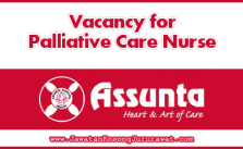 Vacancy for Palliative Care Nurse at Assunta Hospital Petaling Jaya