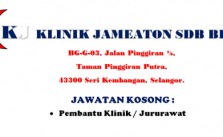 Jawatan Kosong Jururawat di Klinik Jameaton Sdn Bhd