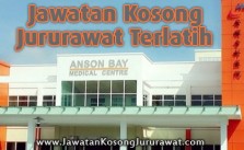 Jawatan Kosong Jururawat Terlatih (Staff Nurse) di Anson Bay Medical Centre