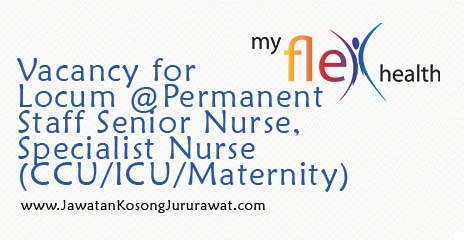 Vacancy for Staff Senior Nurse, Specialist Nurse CCU-ICU 